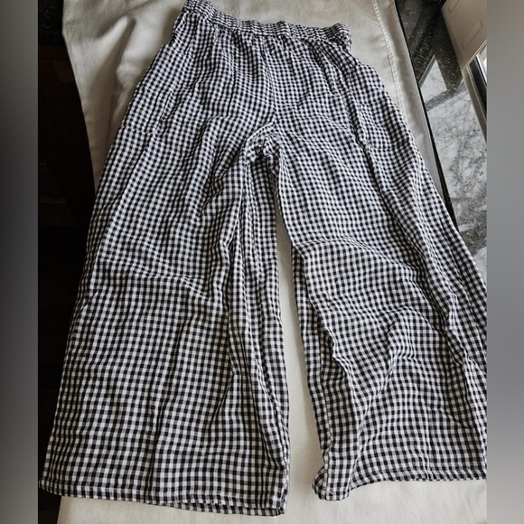 Free People East Side Trousers Pants - black/white Sz S NNT - Picture 1 of 8